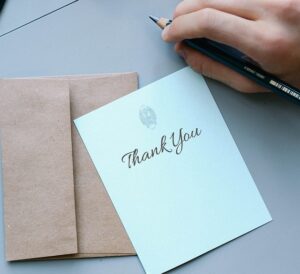 thank you images on paper written